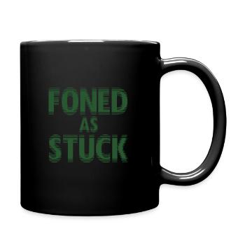 Foned comme Stuck Weed chemise | Drôle de motif stoner - Mug uni - noir - Droite