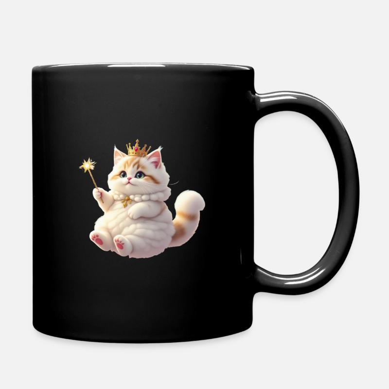 Chat fantastique à fourrure - Mug uni - noir