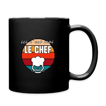 C’est moi le chef - Mug uni - noir - Droite