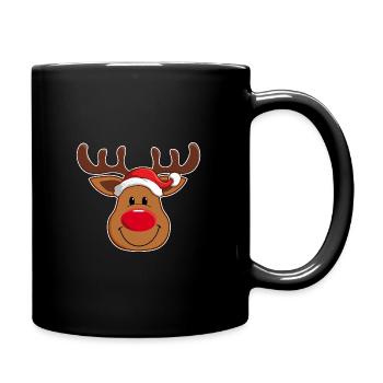 Renne avec chapeau d'orignal Corona Christmas Children - Mug uni - noir - Droite