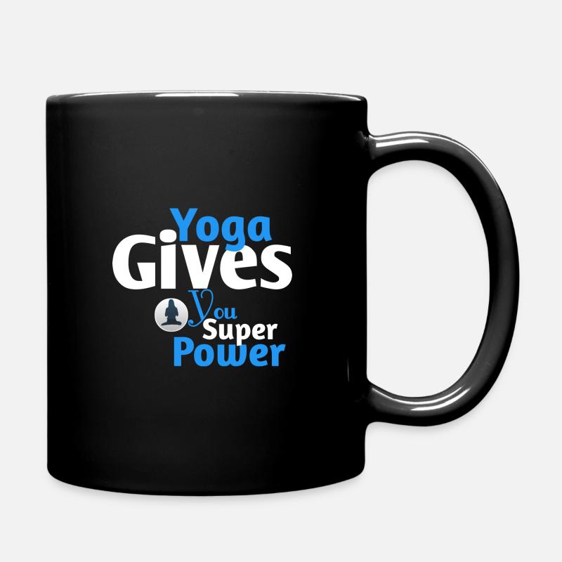 Yoga gives you super powers - Mug uni - noir