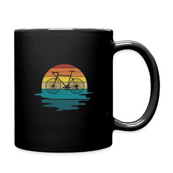 Vélo Vintage Retro Nature Bike Tour été - Mug uni - noir - Droite