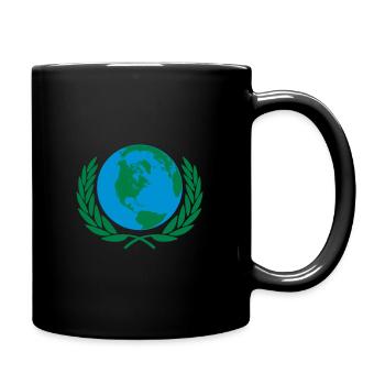World - Full Colour Mug - black - Right