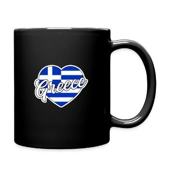 Griechenland - Tasse einfarbig - Schwarz - Rechts
