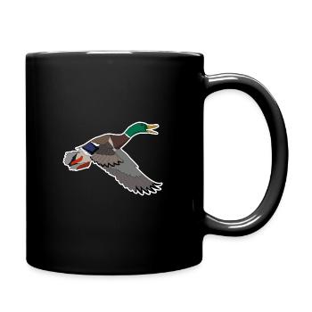Motif colvert - Mug uni - noir - Droite