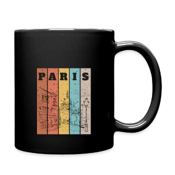 Farbe von Paris - Tasse einfarbig - Schwarz - Rechts