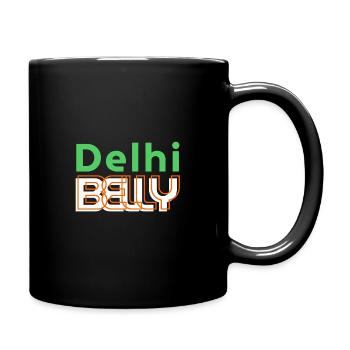 Delhi Belly - Drôle Cadeau, Inde, Voyage - Mug uni - noir - Droite