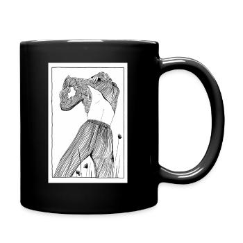 Waiting for spring. - Mug uni - noir - Droite