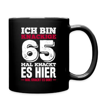I am crisp 65th time it cracks here - Full Colour Mug - black - Right