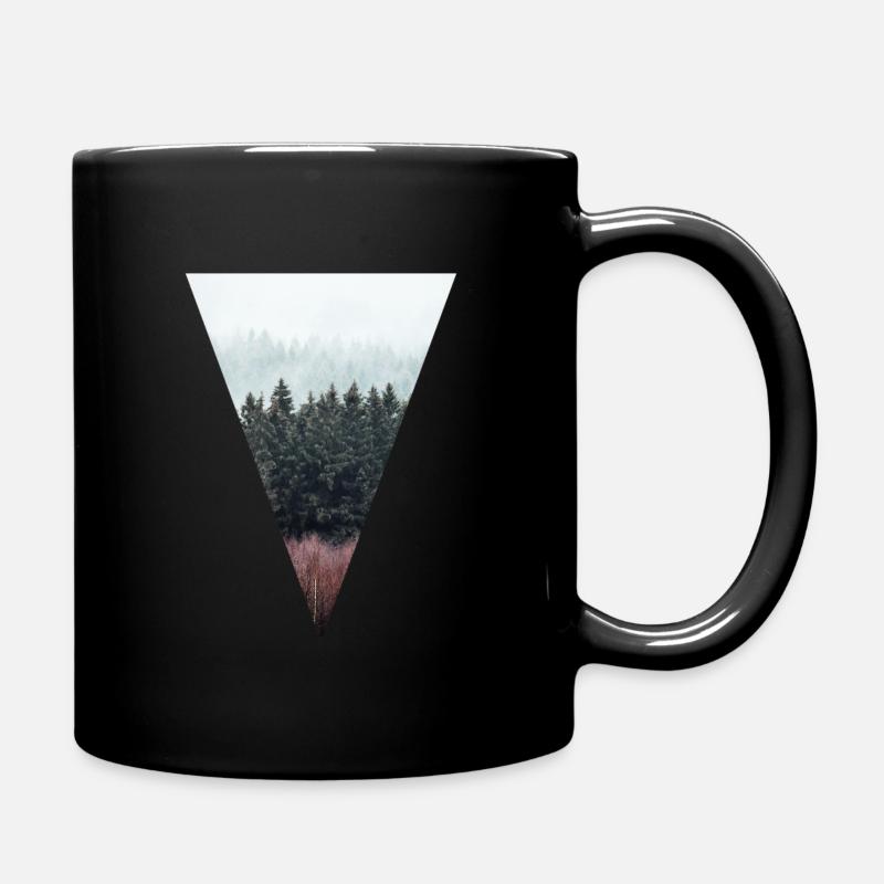 Forest Triangle - Full Colour Mug - black