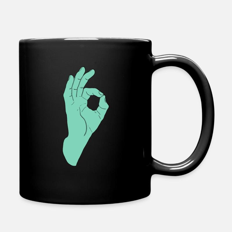 It's A-OK! - Tasse einfarbig - Schwarz