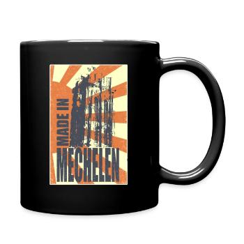 Hergestellt in Mechelen - Tasse einfarbig - Schwarz - Rechts