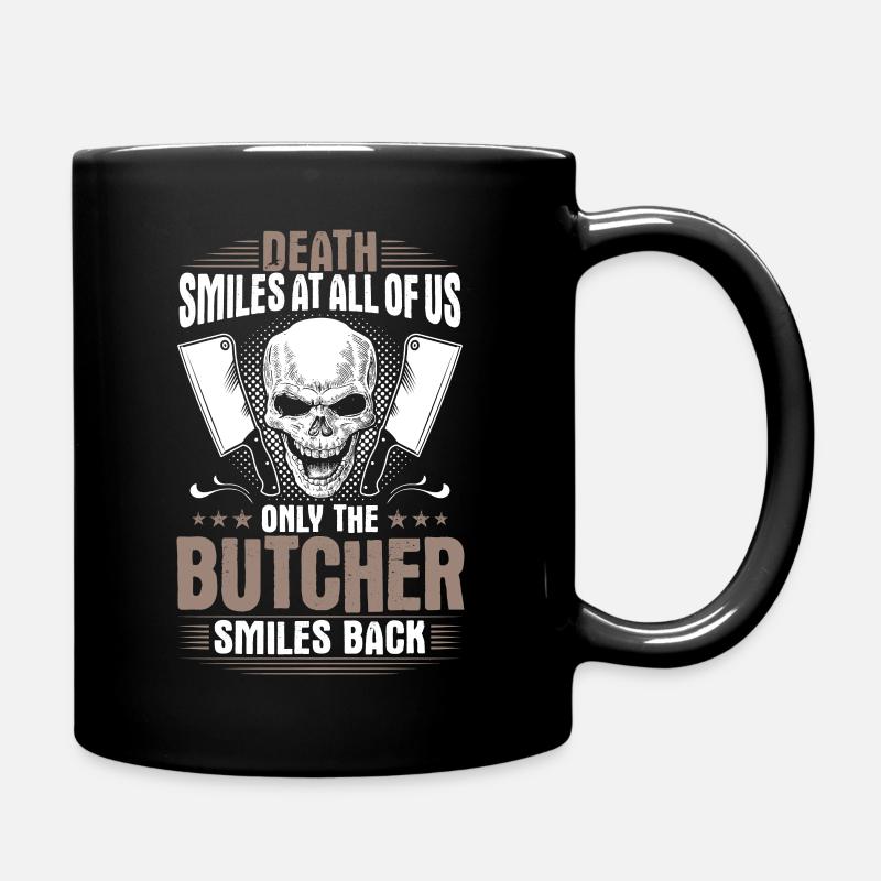 Fleischer Metzger Butcher Fleischerei Metzgerei - Tasse einfarbig - Schwarz