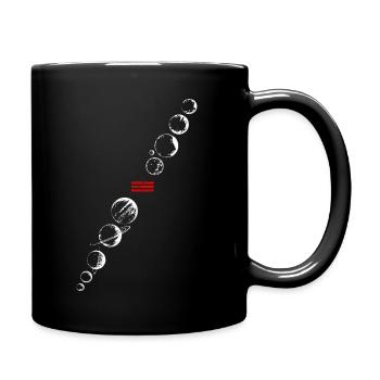 space car lands on mars - Full Colour Mug - black - Right