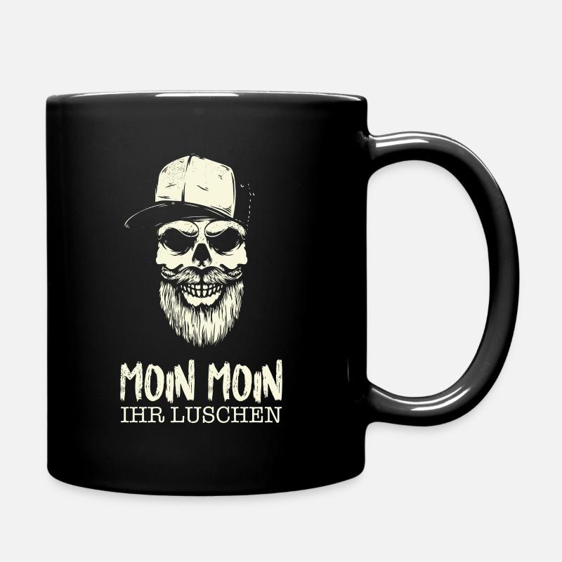 Moin Moin ihr Luschen - Tasse einfarbig - Schwarz