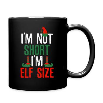Nikolaus Weihnachten Weihnachtsmarkt Geschenk - Tasse einfarbig - Schwarz - Rechts