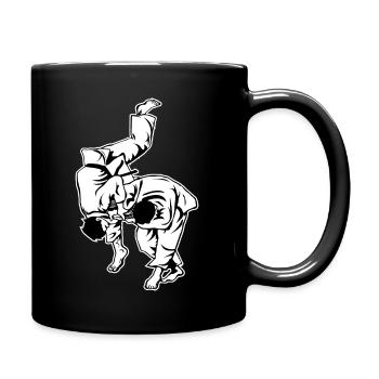 Judo Waza T-Shirt - coole Judoka Geschenkidee - Tasse einfarbig - Schwarz - Rechts