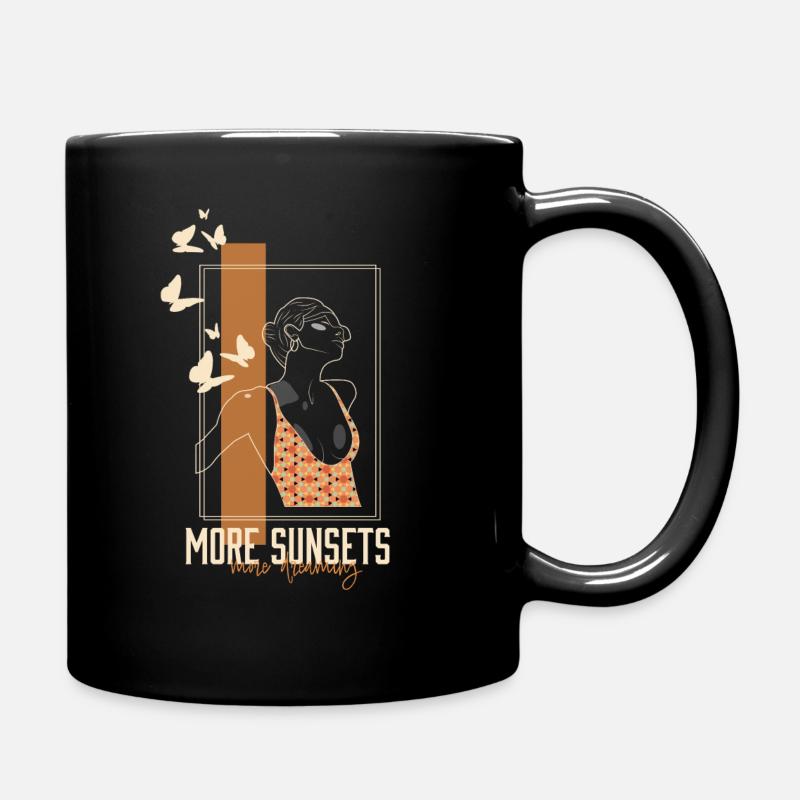 Sunset - Tasse einfarbig - Schwarz
