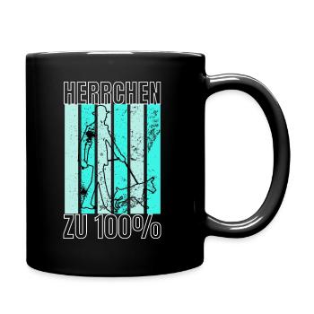 Herrchen für ein Hunde oder Hunde Gassi - Tasse einfarbig - Schwarz - Rechts
