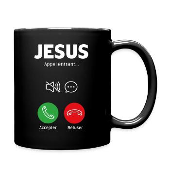 Appel de Jésus - Mug uni - noir - Droite