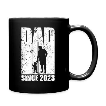 PAPA FÊTE DES PÈRES PAPA DEPUIS 2023 - Mug uni - noir - Droite