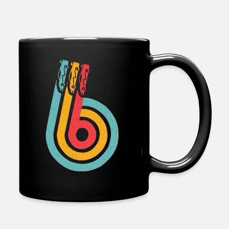 6. Geburtstag Rennwagen 6 Jahre alt Rennauto - Tasse einfarbig - Schwarz