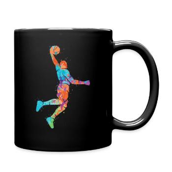 Joueur de basket-ball Basket-ball Garçons Basketball - Mug uni - noir - Droite