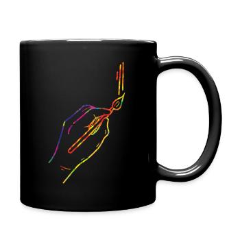 Maler Zeichner für Künstler - Tasse einfarbig - Schwarz - Rechts