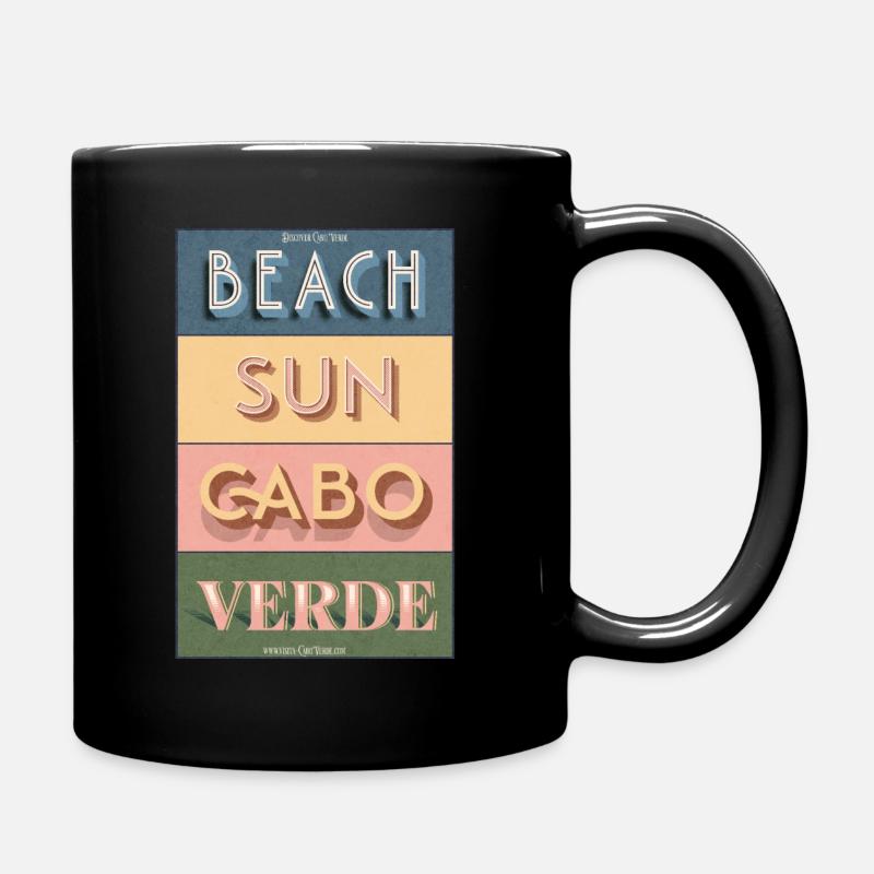 Beach Sun - Cabo verde - Full Colour Mug - black