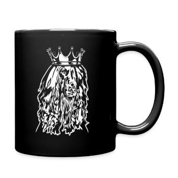 Couronne de chiens afghans Chiens afghans Wilsigns - Mug uni - noir - Droite