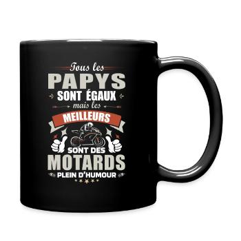 Papy Motard - Cadeau Humour Grand Père - Mug uni - noir - Droite