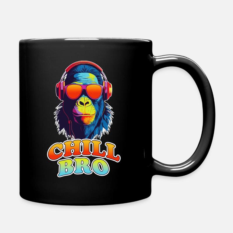 Cool Chill Bro Apeman - Tasse einfarbig - Schwarz