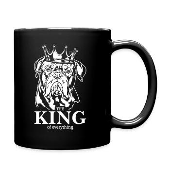 Bordeauxdogge King of everything Hunde Wilsigns - Tasse einfarbig - Schwarz - Rechts