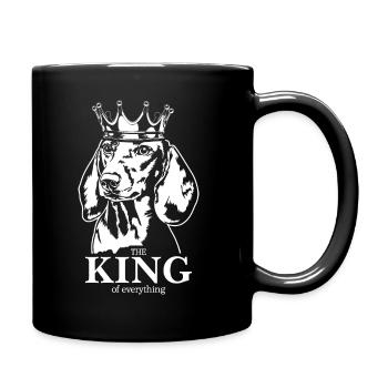Teckel Teckel Roi de tout Chien Wilsigns - Mug uni - noir - Droite