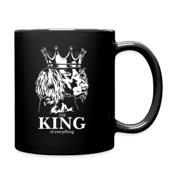 Caille allemande Chien roi de tout Wilsigns - Mug uni - noir - Droite