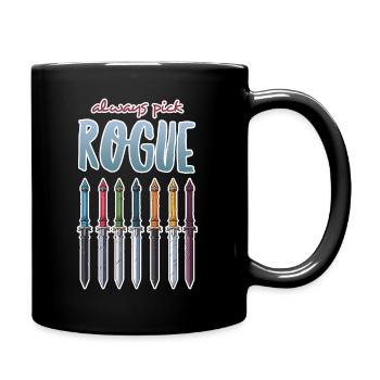 Entscheide dich immer für Schurken - Tasse einfarbig - Schwarz - Rechts