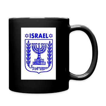 Menorah Coat of Arms of Israel Coat of Arms of Israel - Full Colour Mug - black - Right