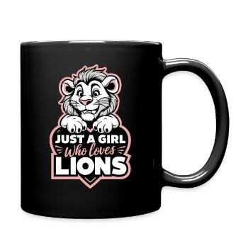 Lion Lion Animal Africa - Full Colour Mug - black - Right