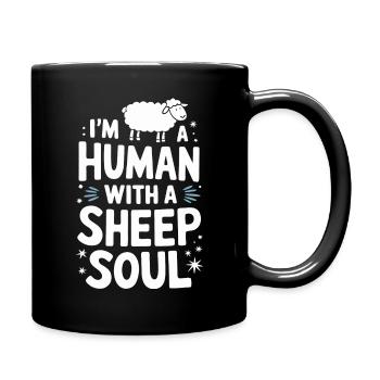 Sheep Sheep Farmer Lamb Farmer - Full Colour Mug - black - Right