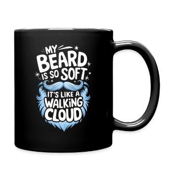 Bart Schnurrbart Bärtige Männer - Tasse einfarbig - Schwarz - Rechts