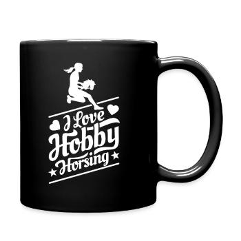 J’aime Hobby Horsing - Coeur - Hobby - Mug uni - noir - Droite