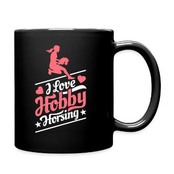 J’aime Hobby Horsing - Coeur - Hobby - Mug uni - noir - Droite