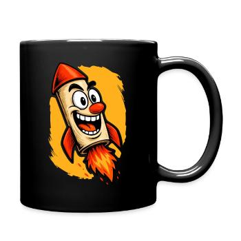 Rocket Power - Voller Schub voraus - Tasse einfarbig - Schwarz - Rechts