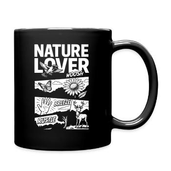 Nature Lover - Relaxation in the wilderness - Full Colour Mug - black - Right