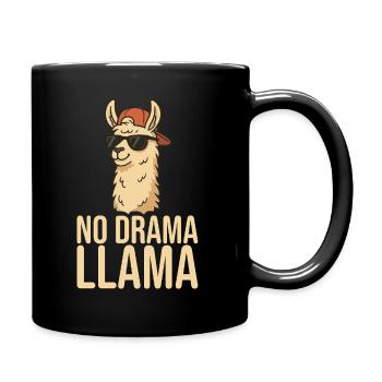 Cool No Drama Lama - Full Colour Mug - black - Right