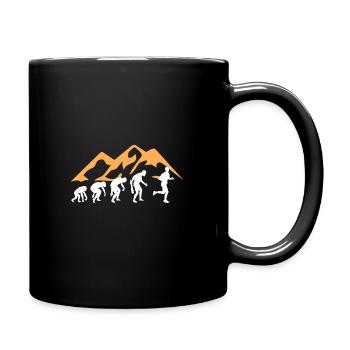 Trailrunning Trail Running Mountain Running Gift - Full Colour Mug - black - Right