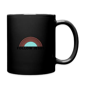 Follow Jesus - Full Colour Mug - black - Right