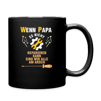 Papa Chemises / Dictons Papa / Meilleur Papa / Papa - Mug uni - noir - Droite