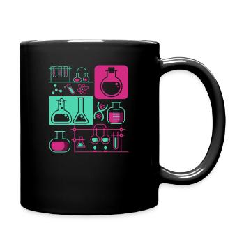 Chemie Labor Forschung Chemiker Wissenschaft - Tasse einfarbig - Schwarz - Rechts