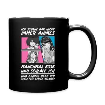 Anime - Tasse einfarbig - Schwarz - Rechts